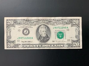 1995 $20 DOLLAR BILL J93711240A - Picture 1 of 4