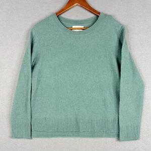 Rachel Zoe 100% 2-Ply Cashmere Sweater Womens Medium Soft Green Crew Neck - Picture 1 of 8