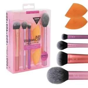 Real Techniques Set di Pennelli per Trucco Everyday Essentials - Kit Spugna per Trucco - Foto 1 di 10