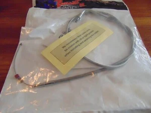 Harley Davidson 01-06 Softail 34" idle cable stainless 102-30-40012-03 - Picture 1 of 5