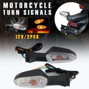 Clear Turn Signal Lights For KAWASAKI NINJA 250 300 400 650 Z650 Z900 Z1000 2PCS - Bild 1 von 13