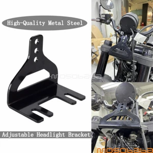 Adjustable Headlight Mount Bracket Black For Harley FLSL FLFBS FXDRS FXLRS FXBRS - Picture 1 of 9