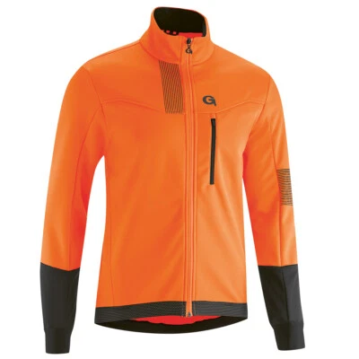 Gonso Valaff Herren Softshell Fahrradjacke orange bis 6XL