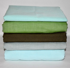 Lot 12+yds SOLID Color GREEN FABRIC Quilt Craft — 5 pieces Yardage 1.5-4.2 yd ea
