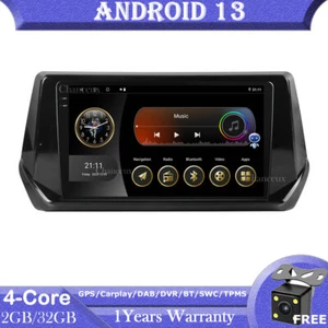 9"Android 13 Head Unit Radio GPS Navigation WIFI BT DVR Carplay For Peugeot 2008 - Picture 1 of 12