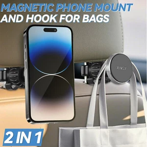 MAGNETIC Car Headrest iPad Tablet Phone Mount Hook Holder Back Seat Universal & - Picture 1 of 7
