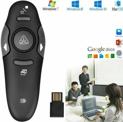 TELECOMMANDE COMMANDE DISTANCE PRESENTATION POWERPOINT LASER USB PROJECTEUR PTT - Photo 1/4