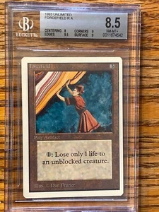Forcefield Unlimited Edition MTG BGS Grade 8/9.5/9/9 Beauty NM-MT+ (RG) 4RCards - Picture 1 of 7
