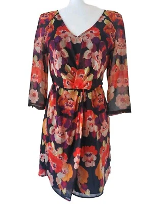 Broadway & Broom MADEWELL Dress Women 2 Mirrorflower Multicolor A-Line Summer - Image 1 of 4