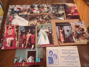 Britische Königsfamilie Postkarten Set 1981 Prinzessin Diana Prinz Charles Original  - Bild 1 von 8