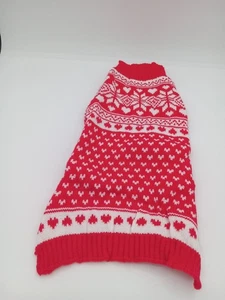 Red and White Pet Sweater, Size XL NWT - Picture 1 of 2