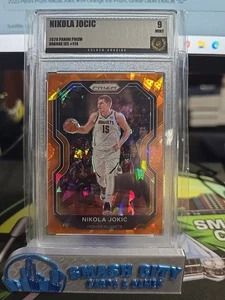 Panini Prizm Nikola Jokic #114 Orange Ice Prizm 2020. Etiqueta de grado ERROR *112* - Imagen 1 de 2