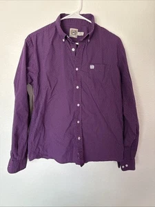 Youth Size Purple Cinch Button Up Shirt 16/18 XXL - Picture 1 of 4