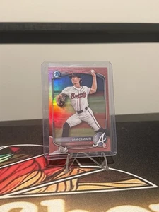 Bowman 2025 cromo #BCP-46 cámara Caminiti/15 refractor oro rosa Atlanta Braves - Imagen 1 de 2