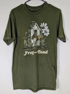 Frog and Toad T-Shirt Adult Large Olive Green Graphic Tee Arnold Lobel Book Art - Picture 1 of 6