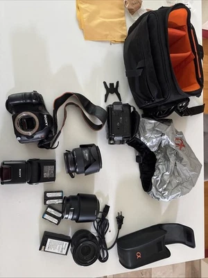 Sony Camera SLT A77V  Digital Camera Body , With accessories and lenses - Image 1 of 4