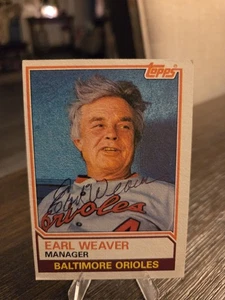 Earl Weaver Autograph - 1983 Topps #426 - Hall of Fame Orioles Legend - Bild 1 von 2