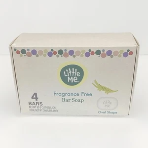 Little Me Fragrance Free 4 Bars Soap Oval Shape NO Dyes Chlorine Phosphate Baby - Picture 1 of 7
