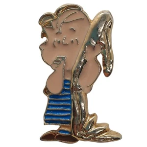 Vtg 1952 Peanuts Gang Linus Lapel Pin Blanket 1950s Starline Brooch USF Inc Gift - Picture 1 of 2