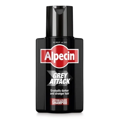Alpecin Grey Attack Caffeine & Colour Shampoo for Men 1x 200ml
