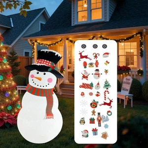 DIY Felt Christmas Snowman Set Wall Hanging for Winter Christmas - Picture 1 of 7