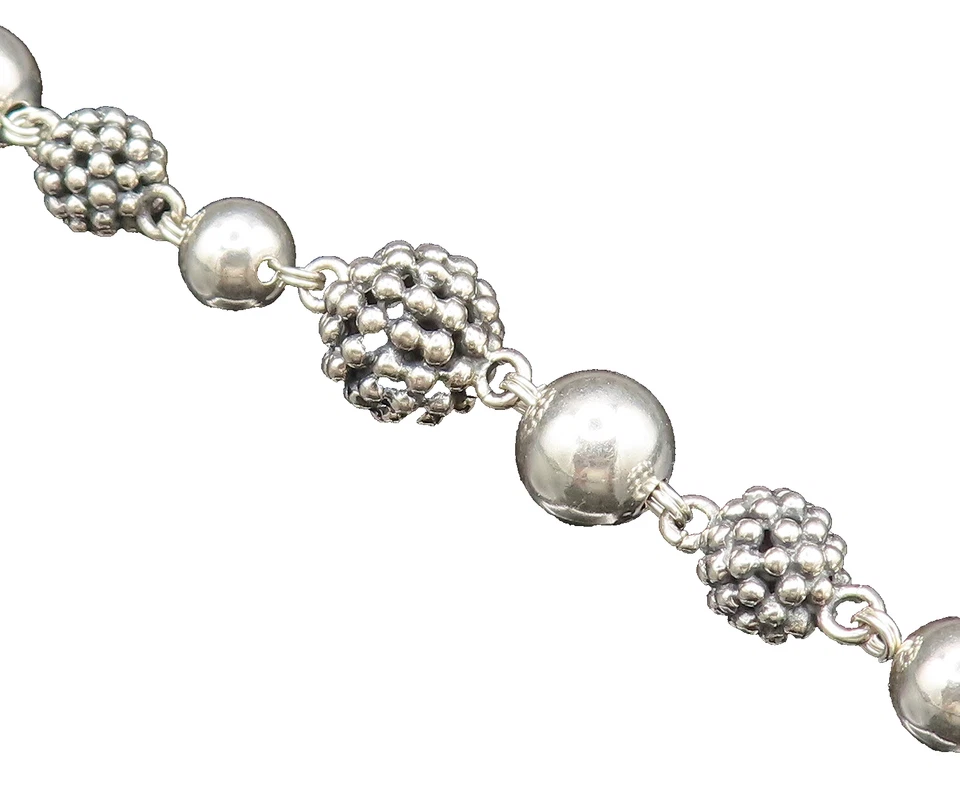 Pulsera MICHAEL DAWKINS PLATA 925 vintage perlas cultivadas y cuentas BT9788 Foto 1 de 4