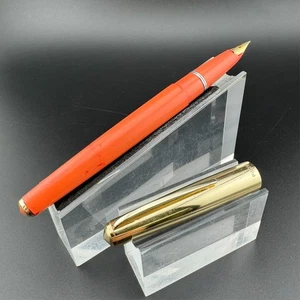 Pluma Estilográfica Pilot Super 100S Rosa y Oro 14K Oro Plumín Fino - Imagen 1 de 9