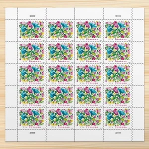 Celebration Blooms 2024 (Sheet of 20) First-Class Mail Forever Postage Stamps - Picture 1 of 12