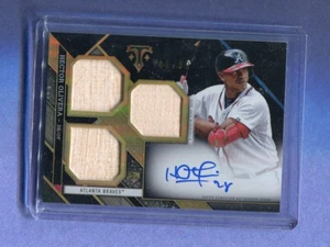HECTOR OLIVERA ATLANTA BRAVES 2016 TOPPS TRIPLE THREADS 3 BAT & AUTOGRAPH 46/99 - Picture 1 of 2