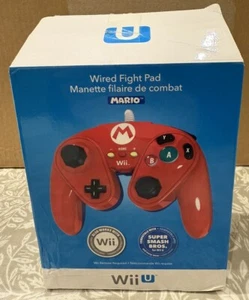 MARIO FIGHT PAD - WIred PDP - Nintendo Wii U Wii U - Controller Boxed Exc Cond - Picture 1 of 7