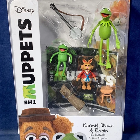 KERMIT BEAN & ROBIN Action Figures THE MUPPETS Diamond Select Toys DISNEY 2016 Cover
