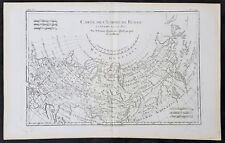 1780 Rigobert Bonne Original Antique Map of The Russian Empire