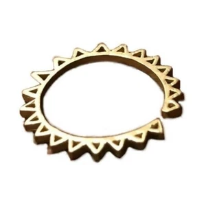 Anillo Chibi Jewels Nueva York Ajustable Oro Hecho a Mano Triángulo Corte Latón - Imagen 1 de 2