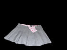 Vintage Y2k Mini Skirt Size 7 Tennis Drop Pleated Raw Edge Schoolgirl Wet Seal