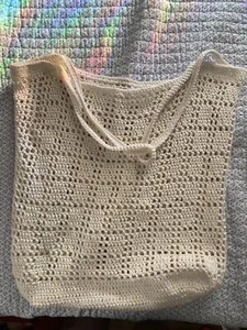 Large handmade crochet tote bag - Picture 1 of 4