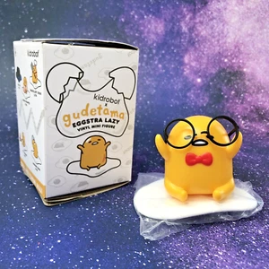 Kidrobot Gudetama Eggstra Lazy Vinyl Mini Figure- NERD (glasses broken) - Picture 1 of 11