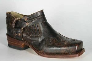 6077 Sendra Bikerschuhe mit Flamme Barbados Bikerboots Rahmengenähte Lederschuhe - Bild 1 von 4