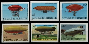 Santo Tomé y Príncipe 1979 - Mi-N.o 626-631 B ** - Estampillada sin montar o nunca montada / imp - globos - Imagen 1 de 1