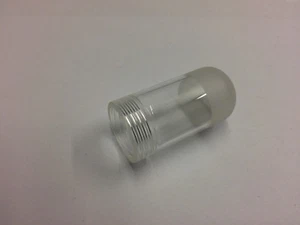 Glas Schutzglas G9 Ersatzglas mit Gewinde klar matt - Imagen 1 de 2