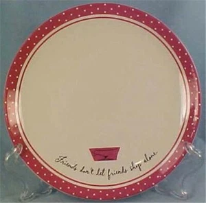 Barbie Collector Plate Hallmark Friends Don't Let Friends Shop Alone 45 Years - Picture 1 of 3