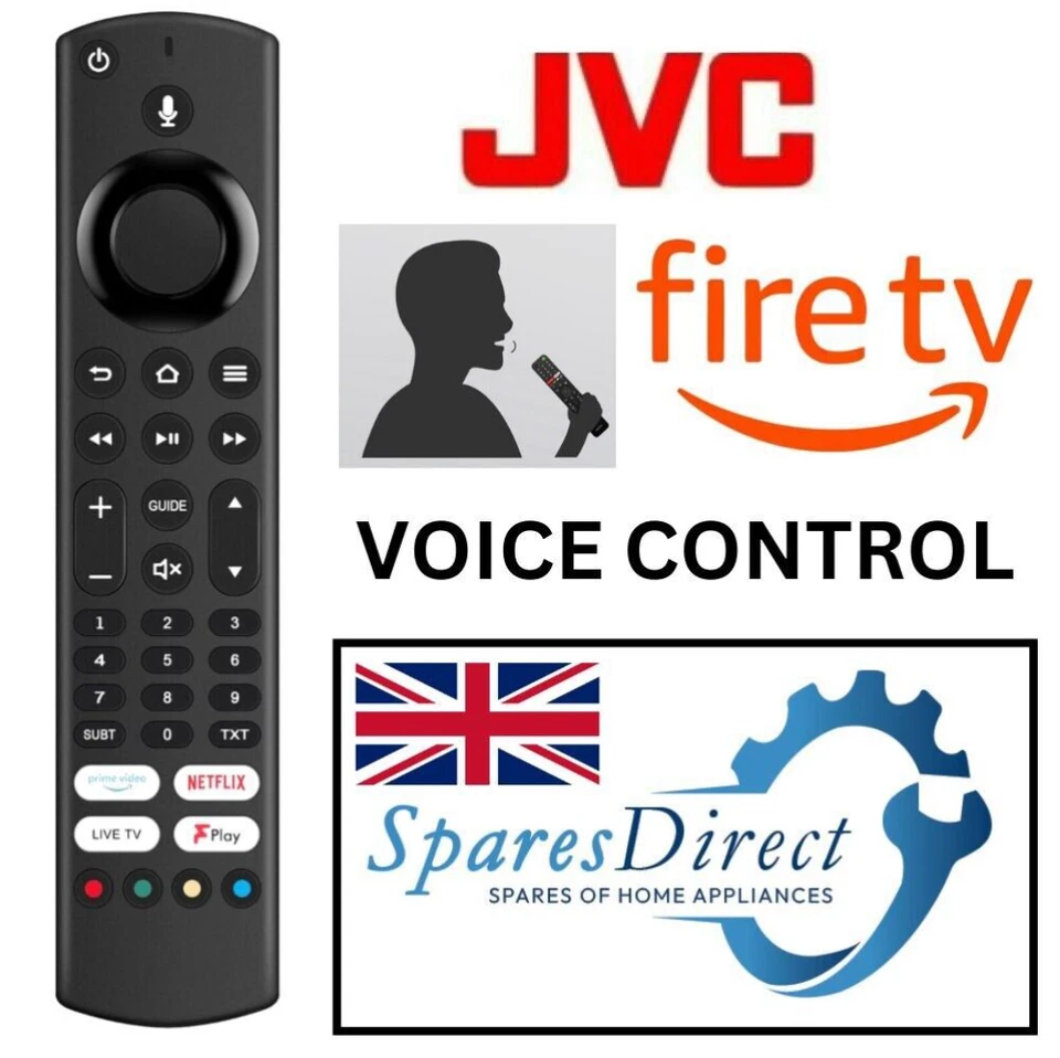 RM-C3255 Replace Remote for JVC TV LT-43CF810 LT-50CF810 LT-55CF810 LT-65CF810 - Image 1 of 1
