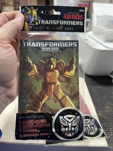 IDW Transformers Micro Comic Fun Packs Bumblebee Sticker Sheet Tattoo Comic New - Picture 1 of 2
