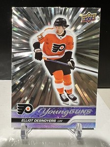 Elliot Desnoyers 2023-24 Upper Deck Series 1 Young Guns Outburst Silver #219