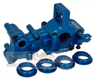 Dhawk CNC B7 cambio alluminio a 5 marce blu per team associato RC10B7 B7D - Foto 1 di 6