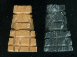 Aztec Style Carved Stone Set Replacement Pieces Tan & Black 2 Sizes - You Pick - Picture 1 of 29
