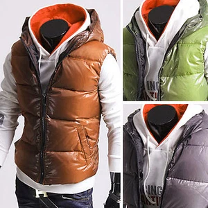 Giubbotto uomo elegante piumino d'anatra imbottito cappuccio giacca maglione blazer parka top S/M - Foto 1 di 7