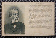 Giulio CARCANO Autografo figlia Maria 1926 Cartolina Italiani illustri