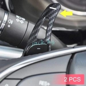 For Cadillac XT5 CT6 Camaro Steering Wheel Paddle Shift Extend Carbon Fiber Look - Picture 1 of 7