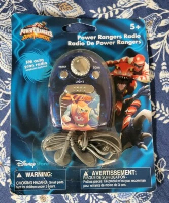 Radio FM portátil personal Power Rangers Dino Thunder Disney Store ¡NUEVA/SELLADA! Foto 1 de 3