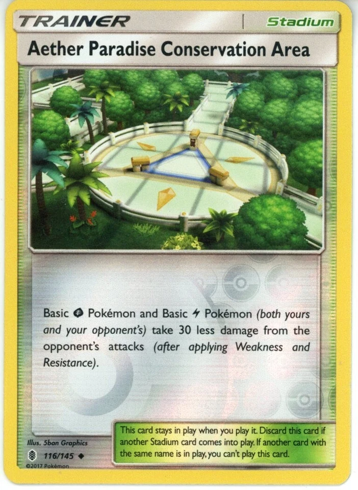 Pokemon TCG Aether Paradise Conservation Area 116/145 Guardians Rising Reverse H - Image 1 of 1